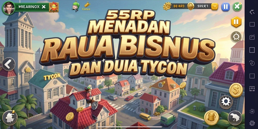 Tampilan menarik dari gameplay Tycoon di 55RP.