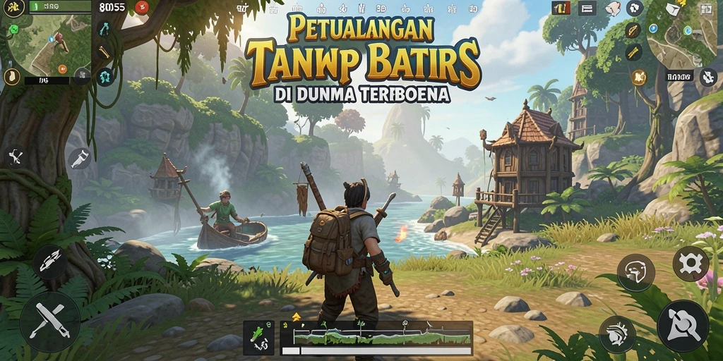Tampilan gameplay <strong>8055</strong> yang menakjubkan di dunia terbuka.