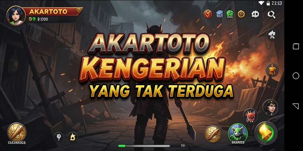 Tampilkan momen mencekam dalam gameplay AKARTOTO yang penuh ketegangan.
