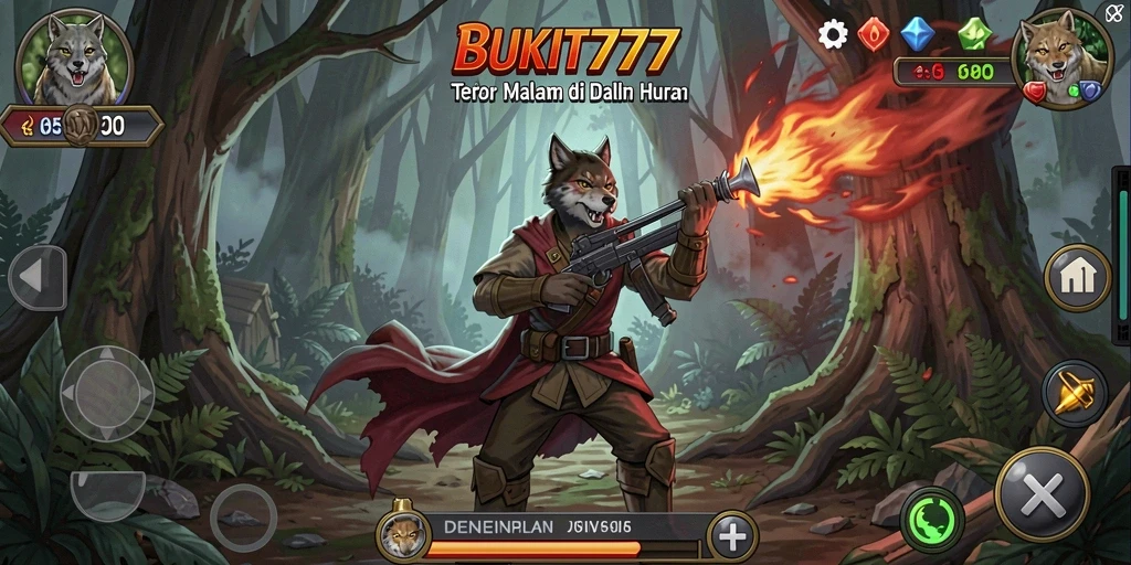 Menampilkan suasana menegangkan di dalam BUKIT777.