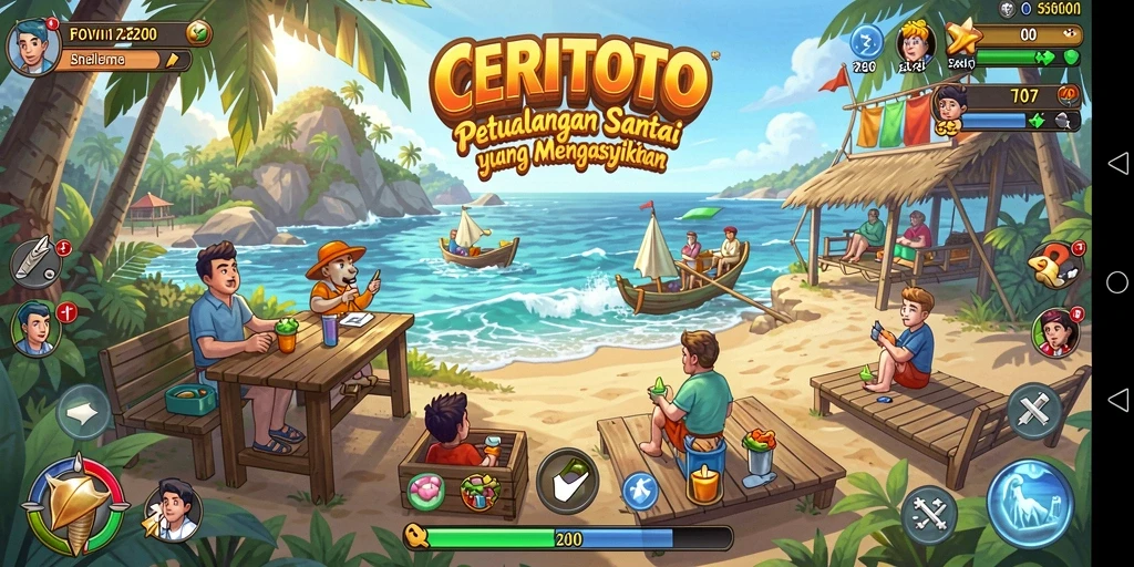 Tampilan gameplay CERITOTO yang menyenangkan dan interaktif.