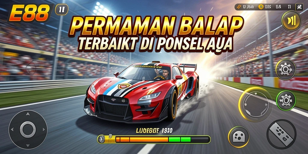 Tampilan menarik dari gameplay balap di E88.
