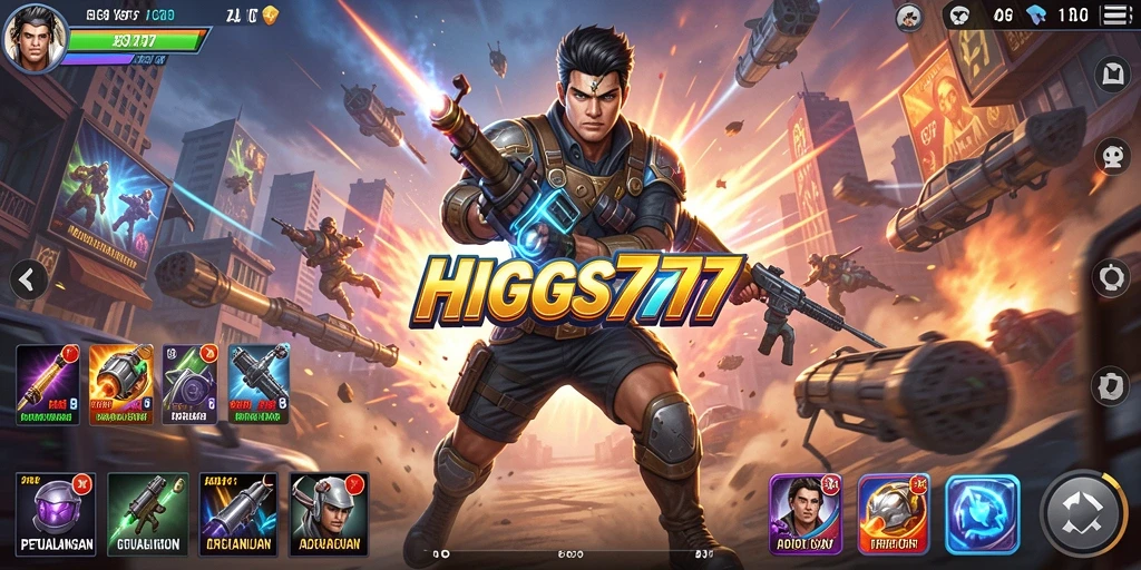 Gameplay HIGGS777 menampilkan aksi mendebarkan dan grafis menawan.