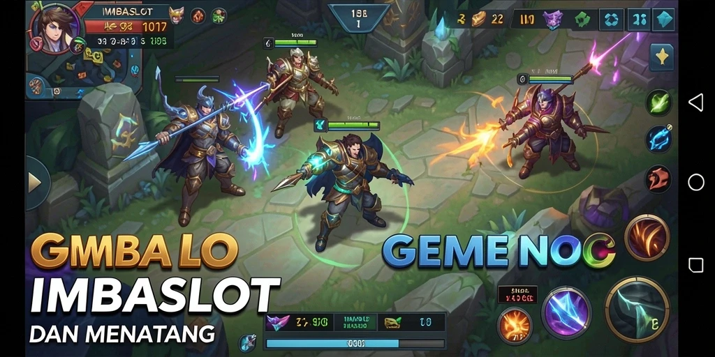 Tangkapan layar gameplay epic dalam pertandingan MOBA.