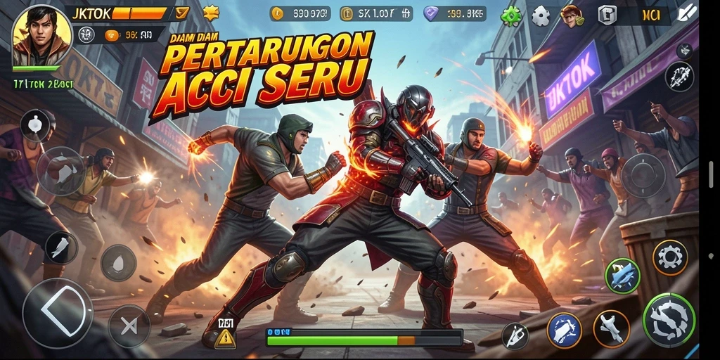 Tampilan seru dari pertarungan di JKTOK yang memukau.