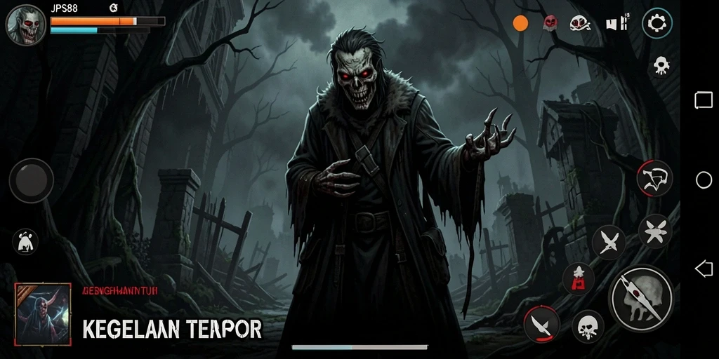 Screenshot horror gameplay menegangkan dari JPS88.