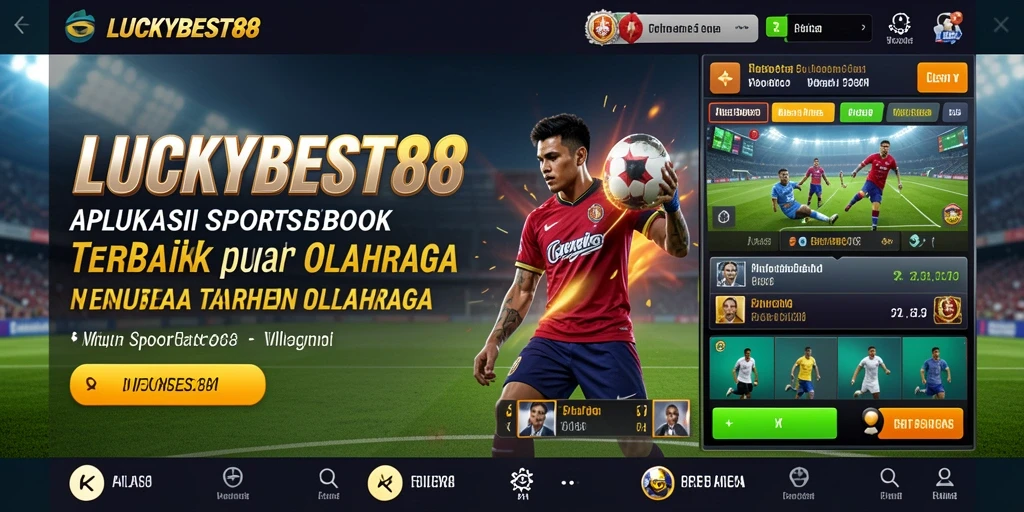 Tampilan gameplay utama LUCKYBEST88 dengan taruhan olahraga real-time.