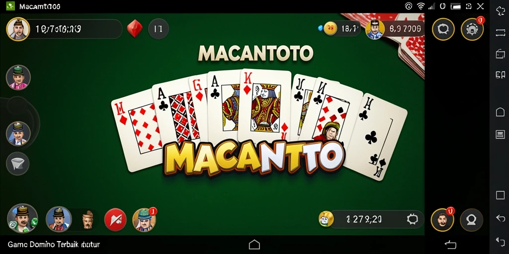 Tampilan permainan Domino yang seru di MACANTOTO.