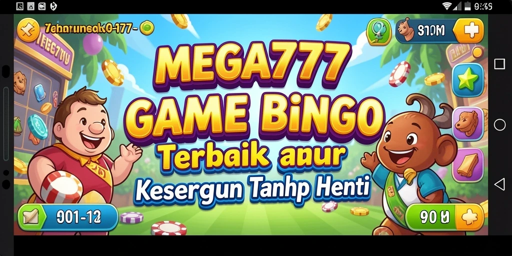 Tampilan menarik dari gameplay Bingo di MEGA777.