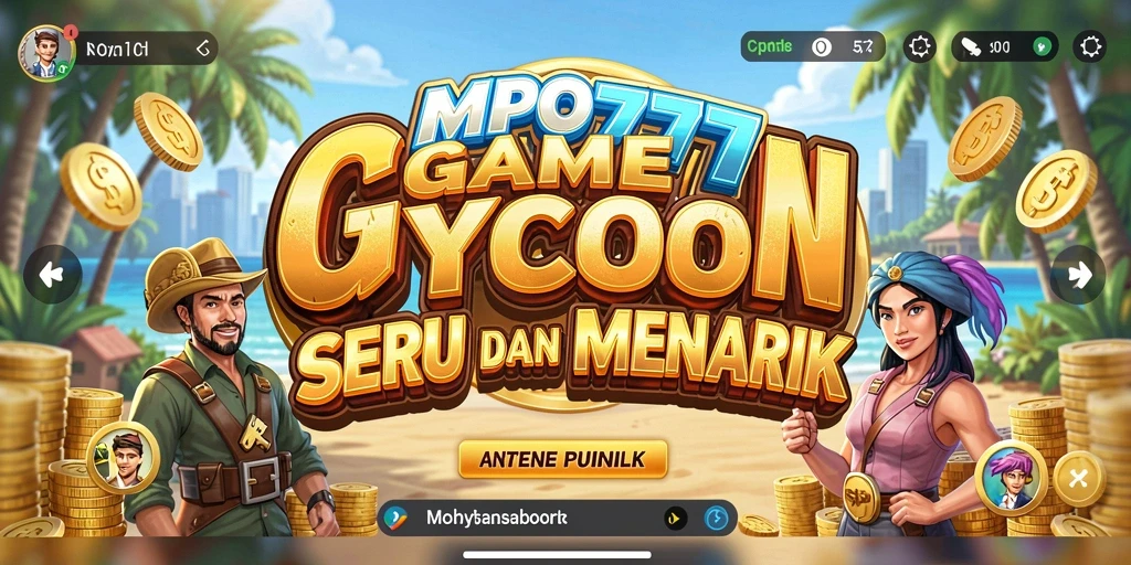 Tampilan gameplay MPO777 yang menampilkan aktivitas bisnis Tycoon.