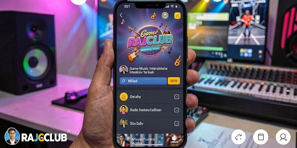 Screenshot gameplay <strong>RAJACLUB</strong> menunjukkan permainan musik yang seru dan menarik.