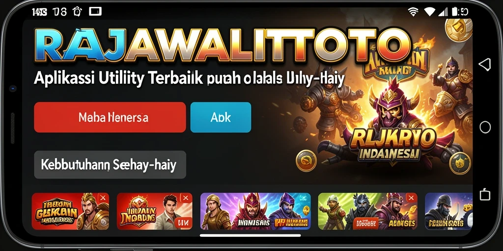 Tampilan aplikasi RAJAWALITOTO yang sederhana dan fungsional.