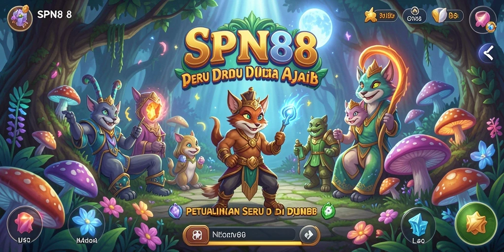 Screenshot utama SPN88 menampilkan pemain dalam aksi petualangan seru.