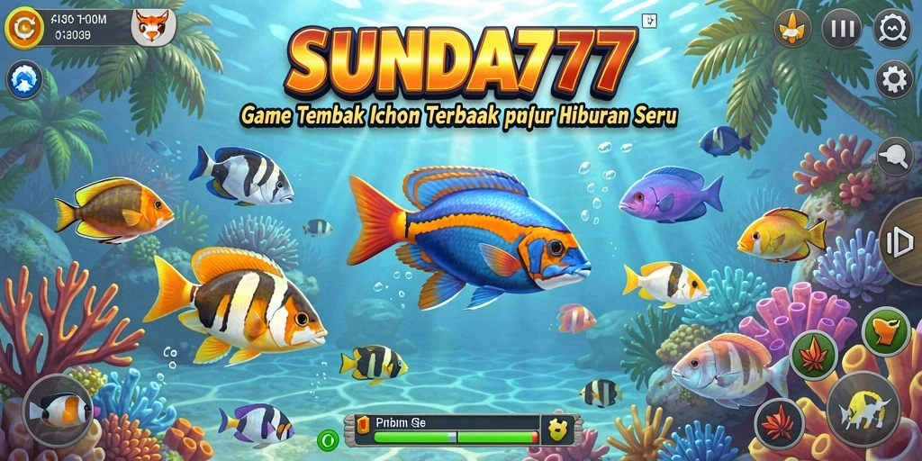 Screenshot gameplay SUNDA777 menampilkan aksi menembak ikan yang seru.