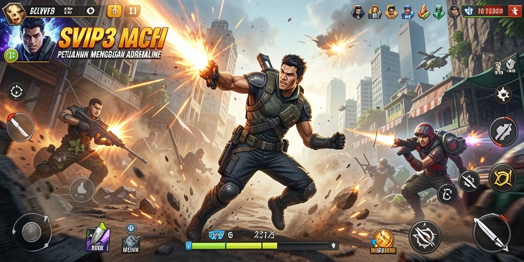 Tampilan aksi seru dalam gameplay SVIP3 yang memukau.
