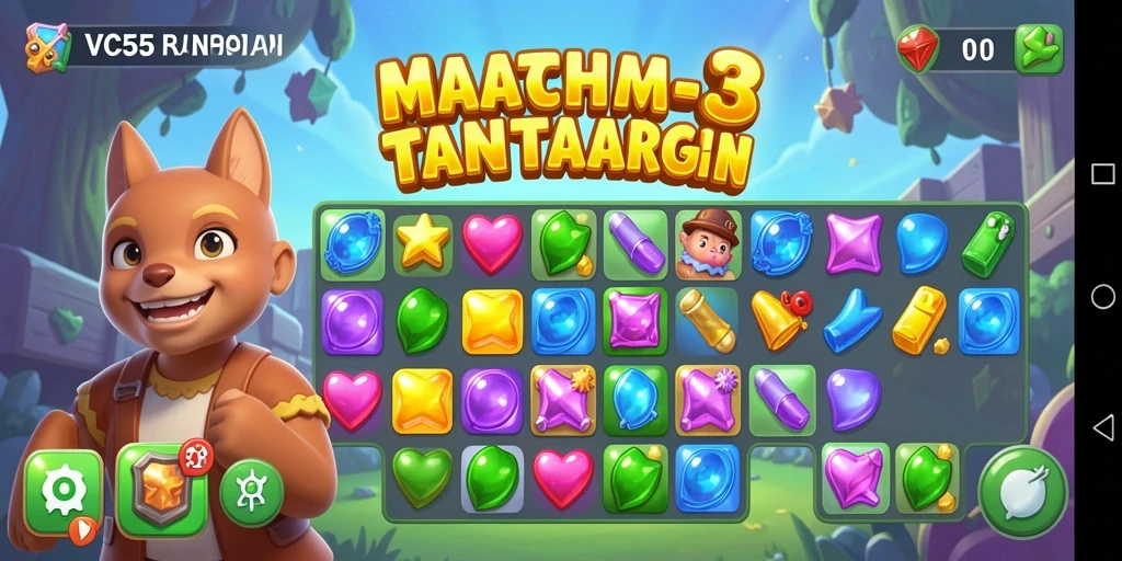 Tampilan gameplay VC55 dengan berbagai tantangan menarik dan grafis menawan.